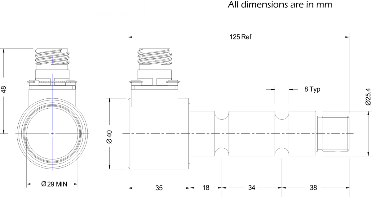 lcm4503 load pin dimensions