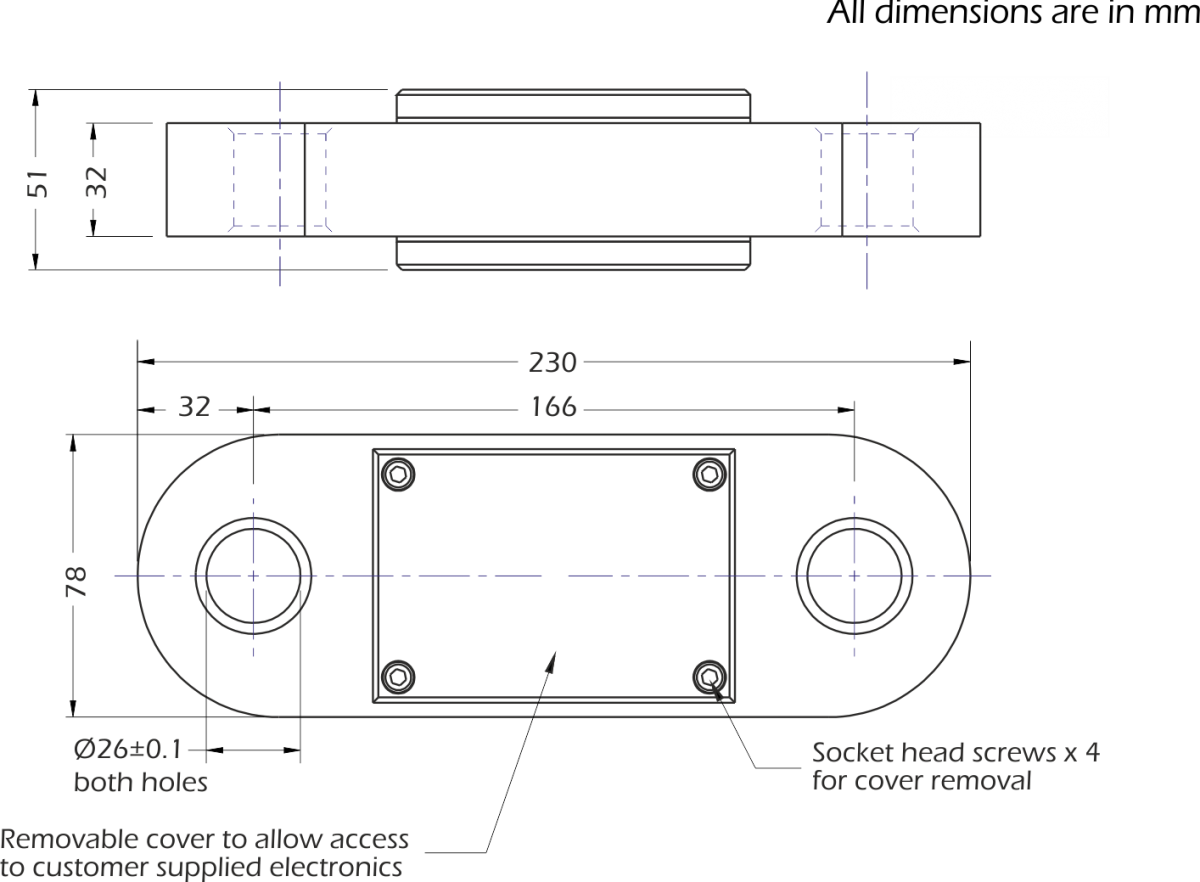 lcm4580 load link dimensions
